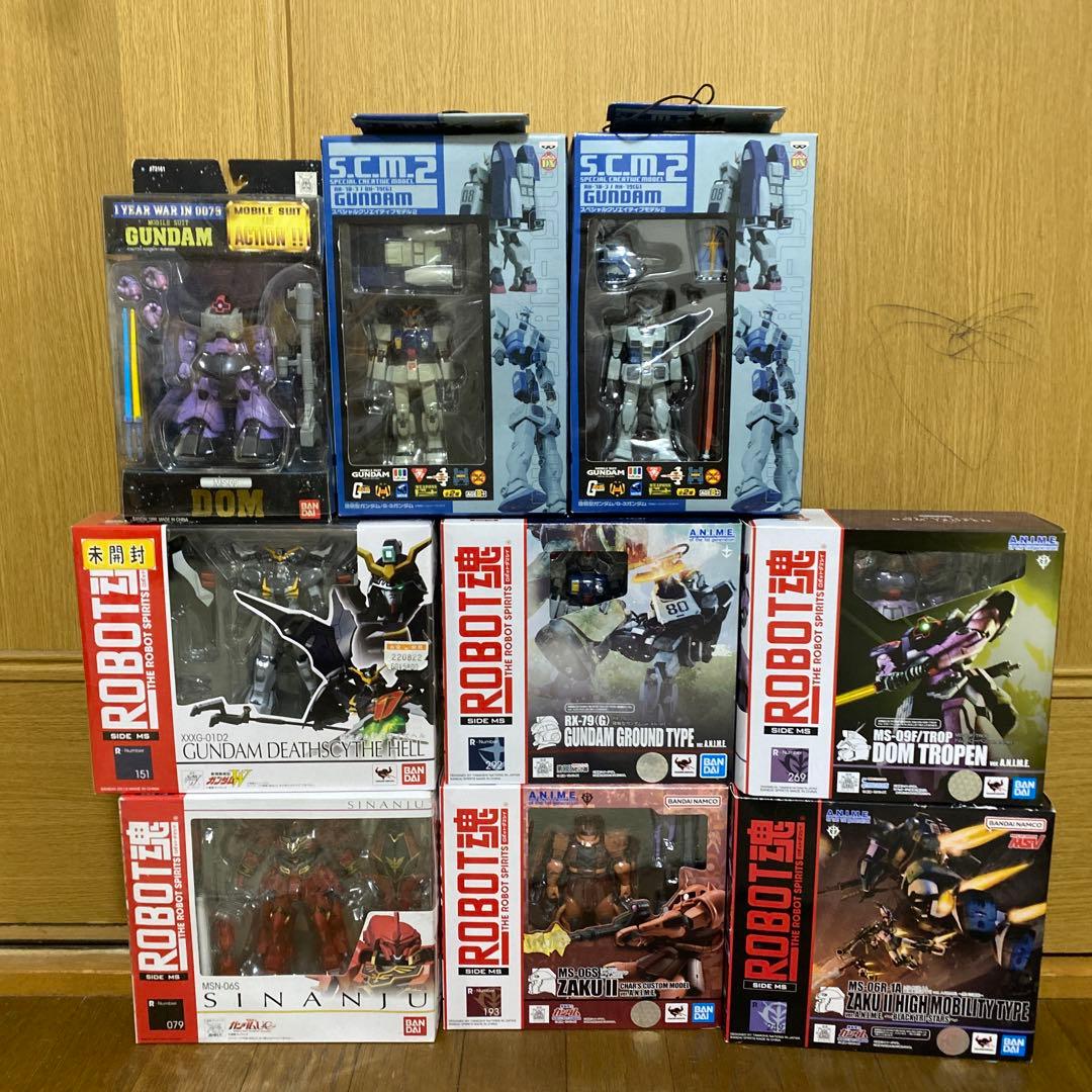 ガンダムUC ユニコーン　ガンダムW ウィング　フィギュア