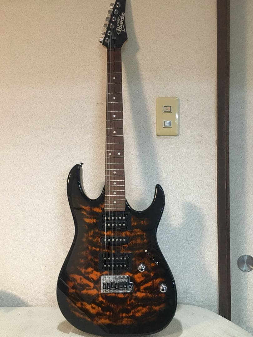 Ibanez エレキギター GRX70QA-SB ソフトケース付　M2045