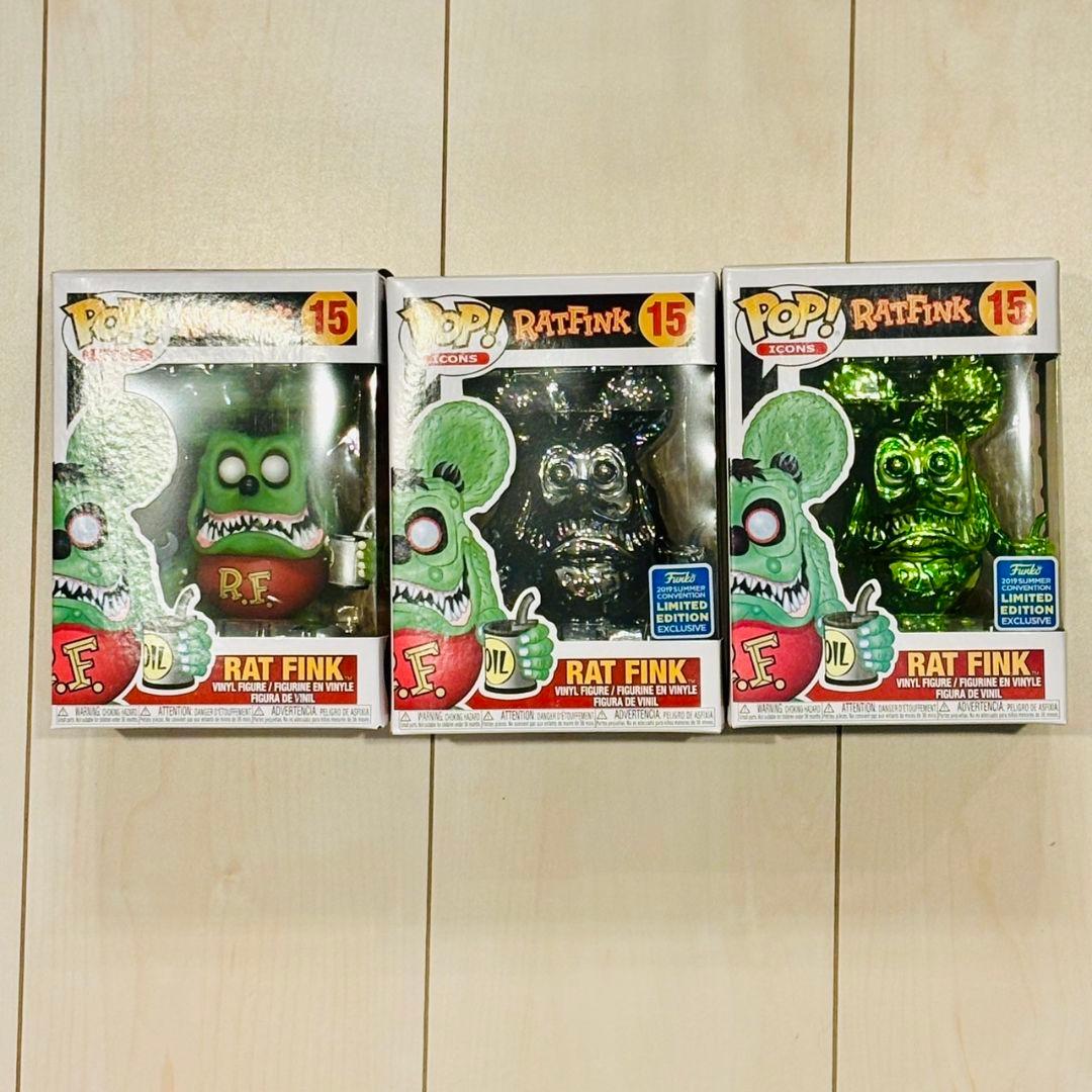 Funko Pop! Icons Rat Fink フィギュア 3体セット