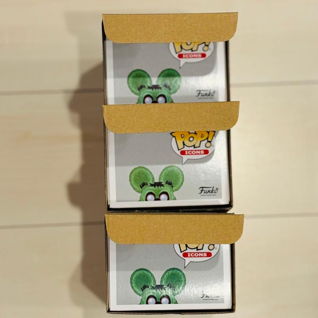 Funko Pop! Icons Rat Fink フィギュア 3体セット
