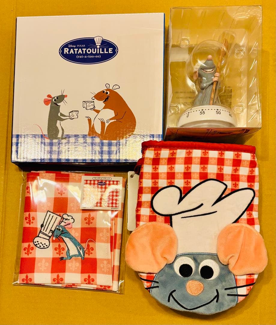 レミー タイマー プレート 皿 ランチョンマット キッチンミトン 4点セット