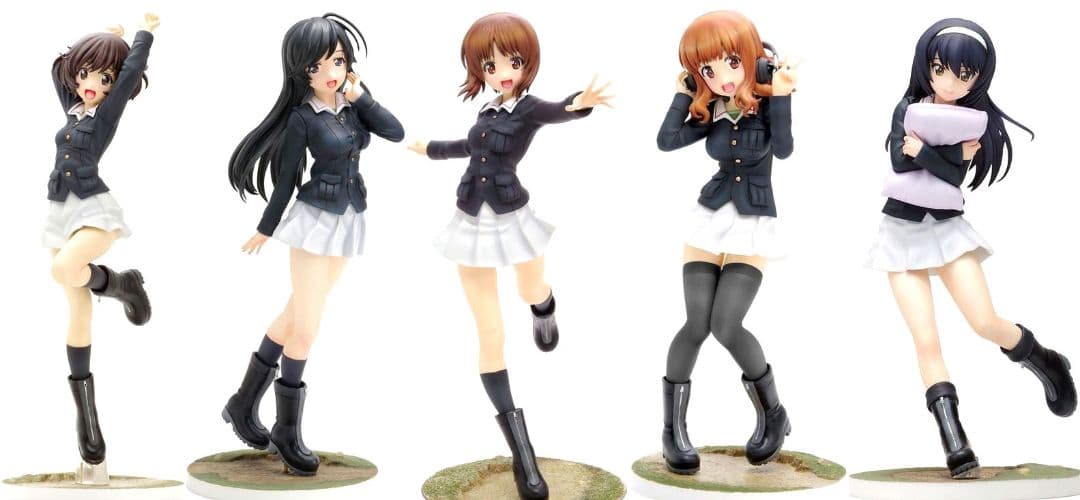 ガールズ&パンツァー あんこうチームフィギュア 1/8 WAVE 【新品未開封】