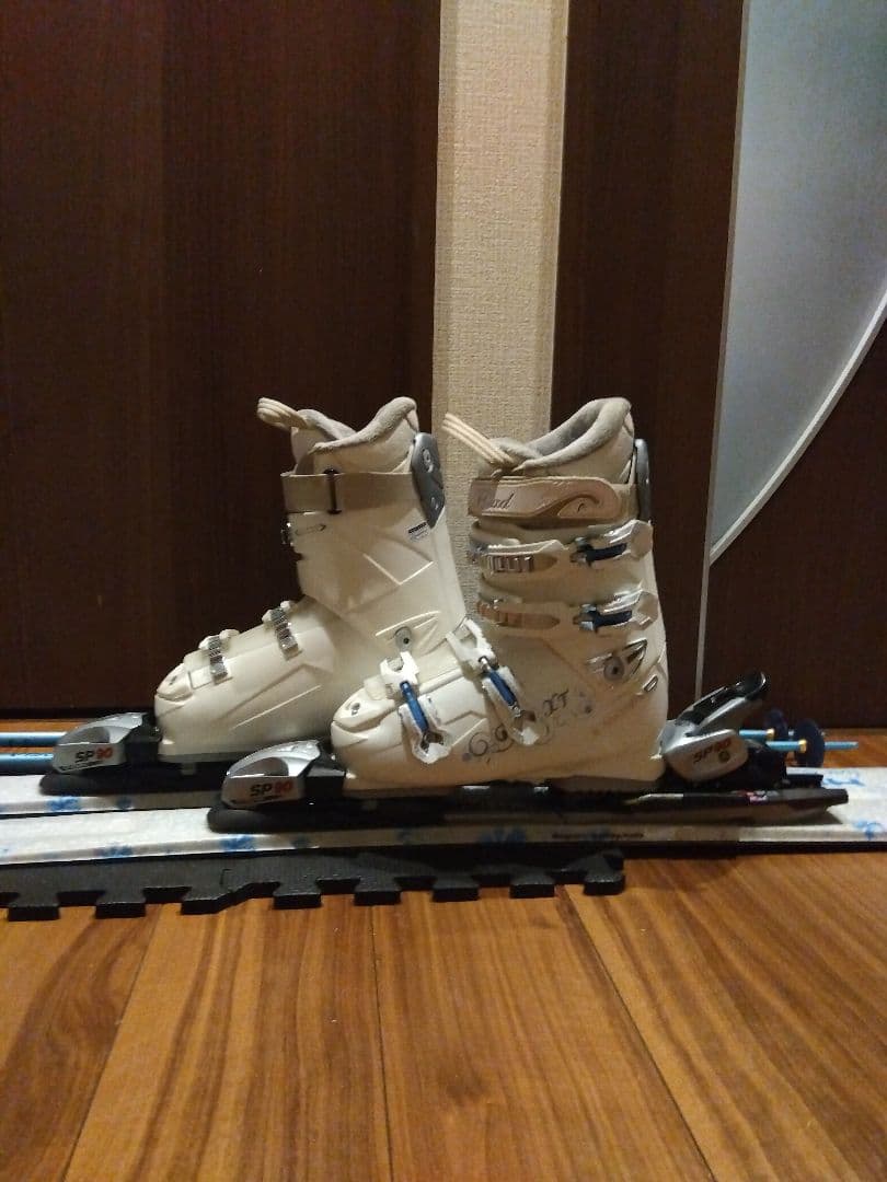 美品【ハイエンド】HEAD 学生・レディース用/スキーセット/メンテ・WAX済✔