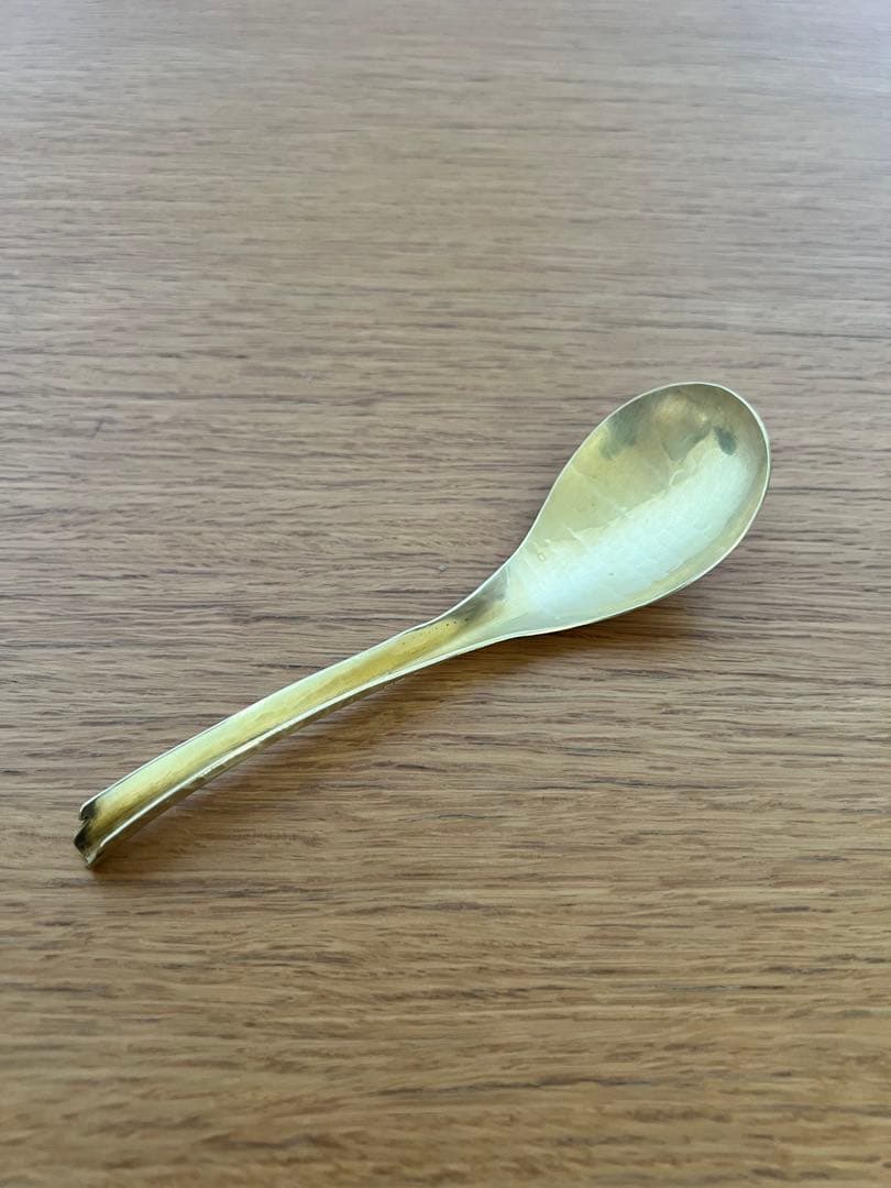 有次　真鍮　共柄チリレンゲ　4本セット