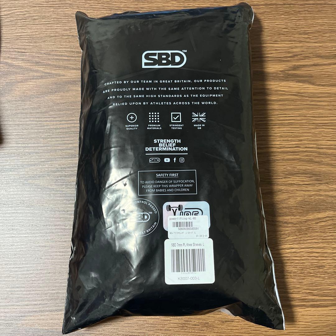 新品未開封 SBD 7mm パワーリフティングニースリーブ Ｌサイズ