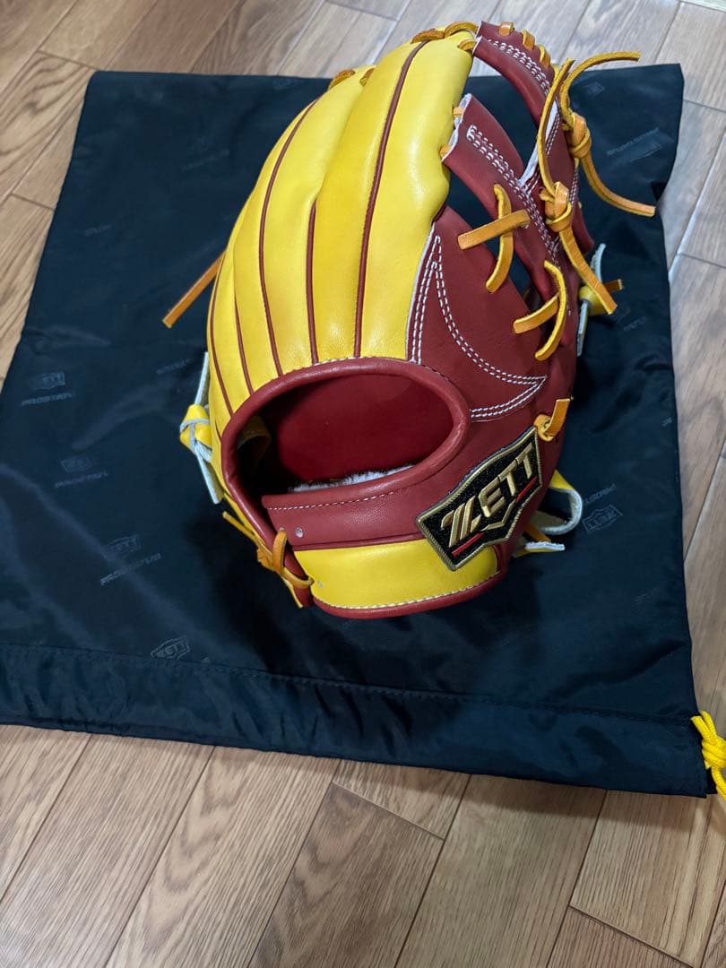 プロステイタス 今宮健太モデル 軟式グローブ 赤黄色