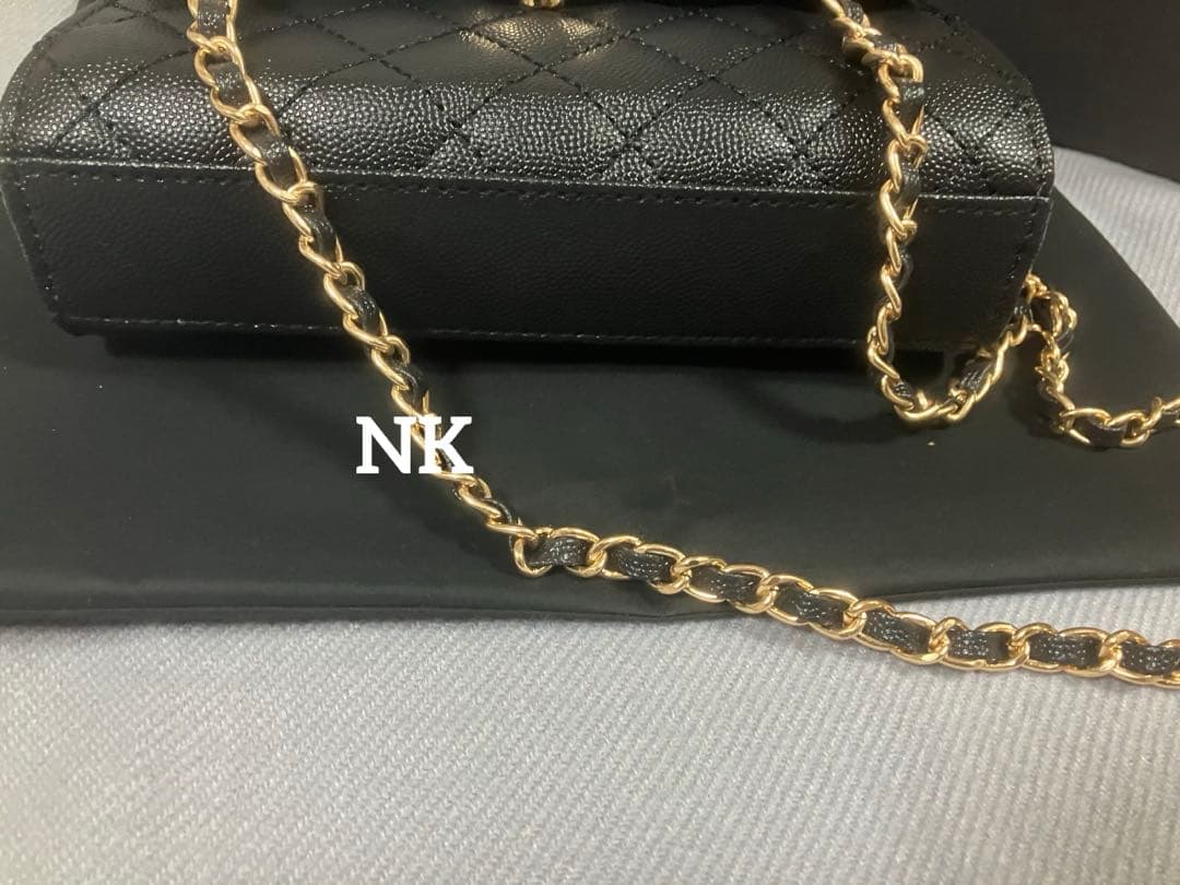 チェーンウォレット　シャネルノベルティ　ショルダーバッグ　VIP ブラック