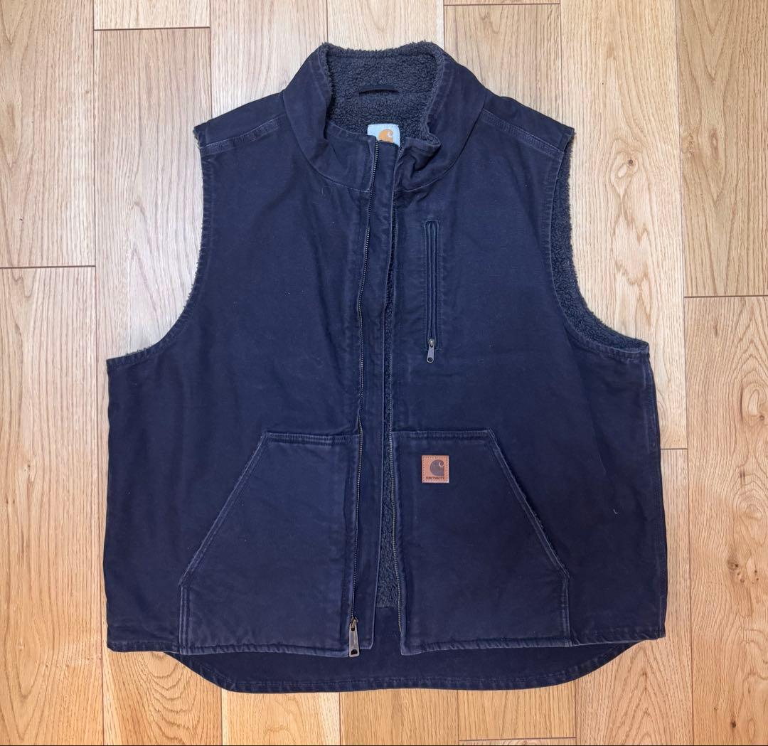 トップス Duck SHERPA-LINED VEST by Carhartt