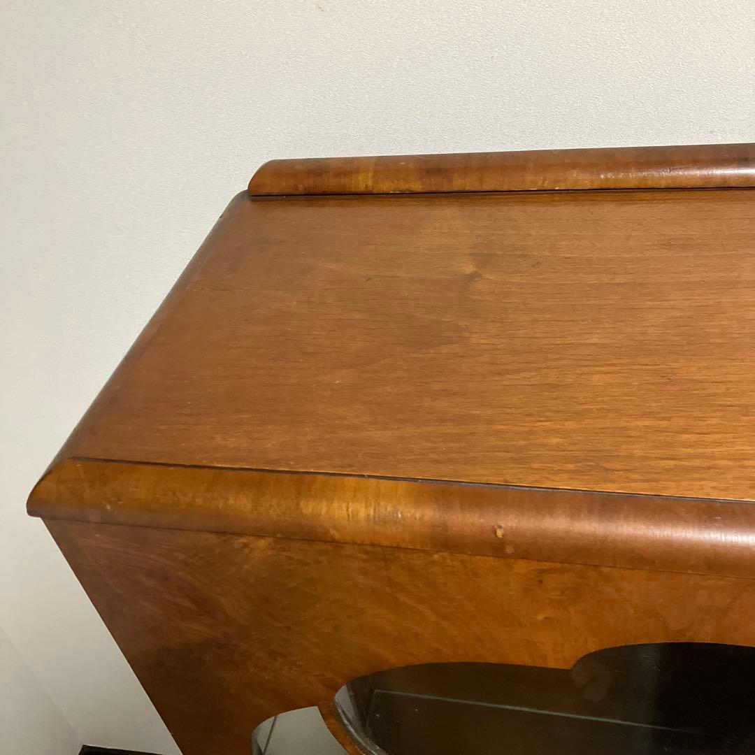 アンティーク　ビンテージ　英国　ショーケース　キャビネット 飾り棚　京都レトロ