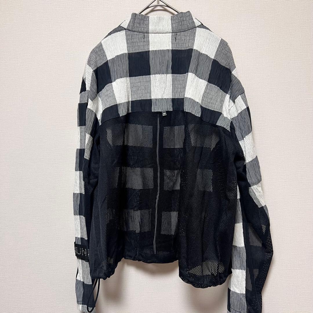 新品　MUNITALP ムニタルプ　チェック柄メッシュジャケット　ゴルフウェア