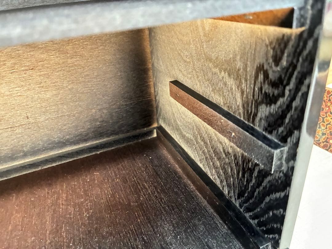 津軽塗 三段小引き出し 古道具 漆塗り 和モダン収納