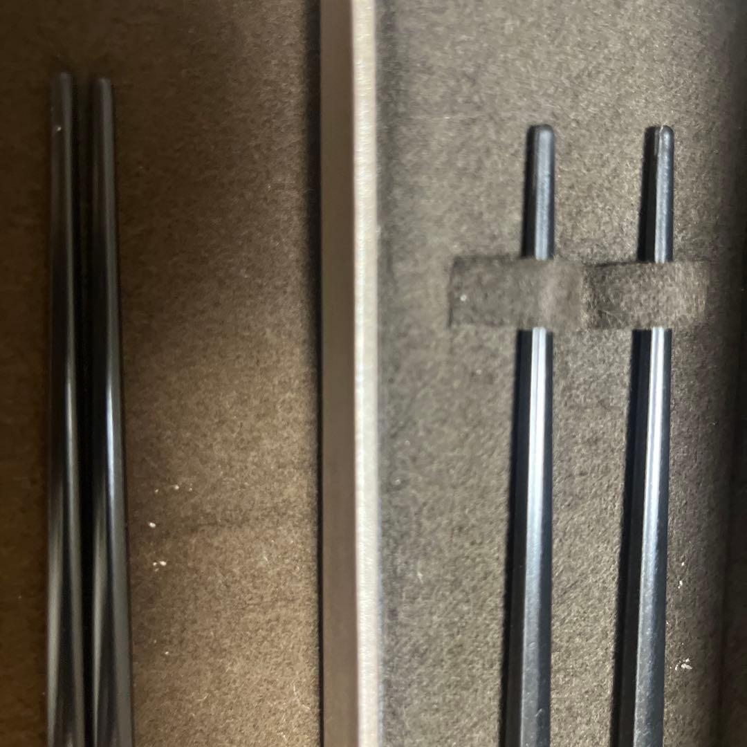 クリストフル ブラック 黒 2膳 セット 箸 1つ箱無し