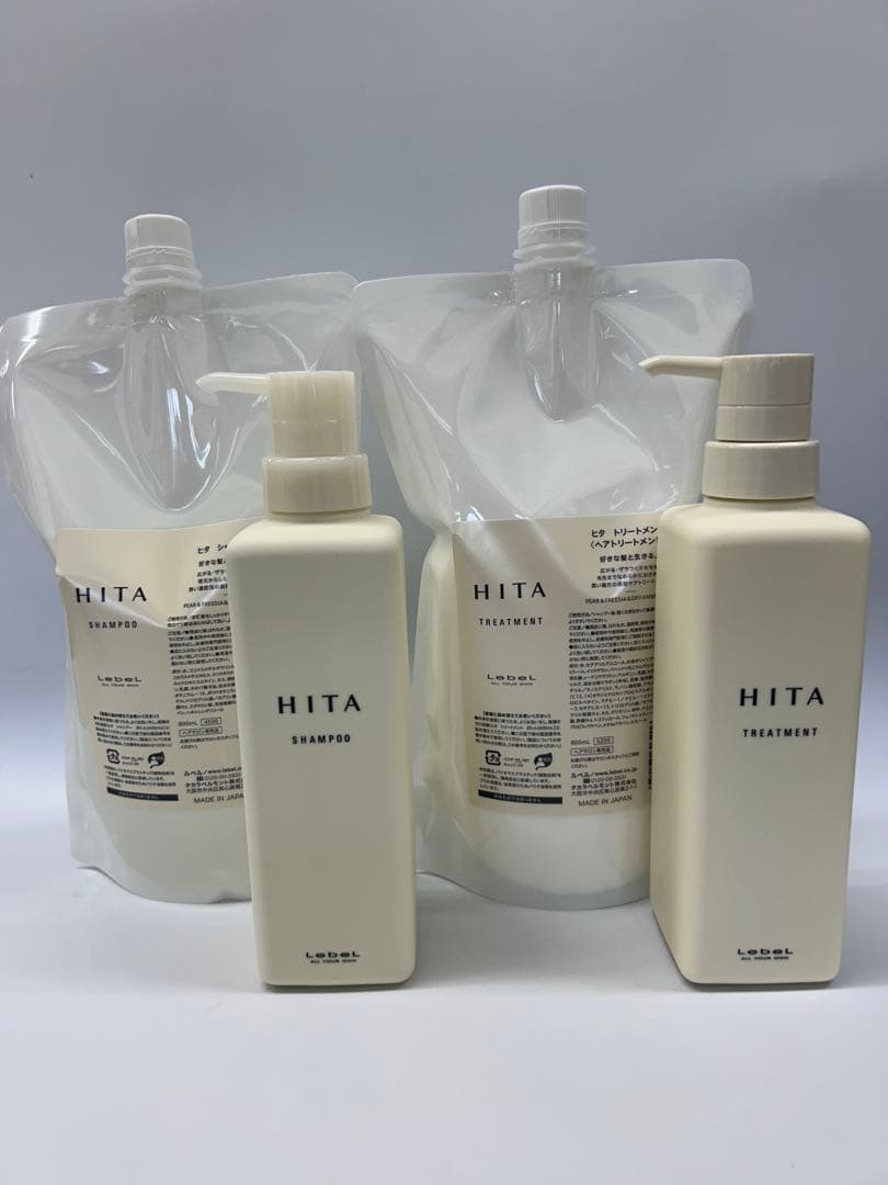 ルベル　ヒタシャンプー、トリートメント　詰替、ポンプセット