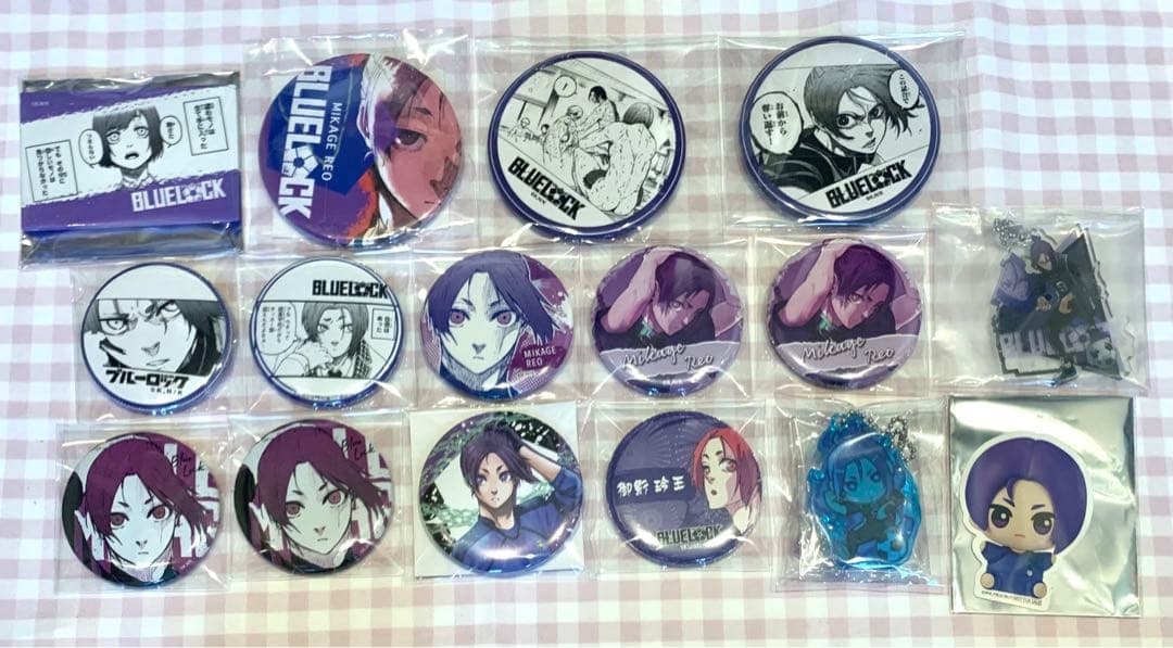 ブルーロック 御影 玲王 プリンセスカフェ 缶バッジ セット 原作