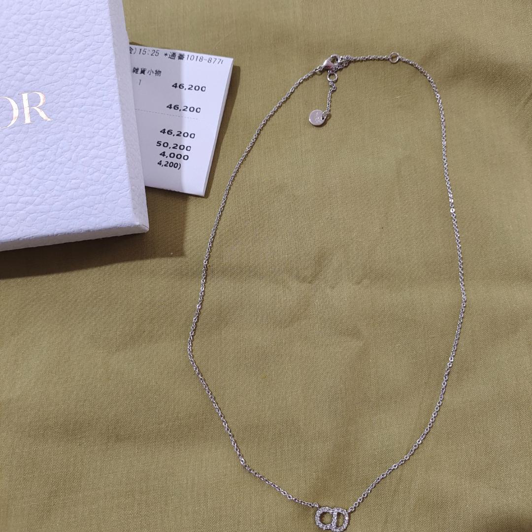 Diorネックレス　ネックレス CD ロゴ　シルバー
