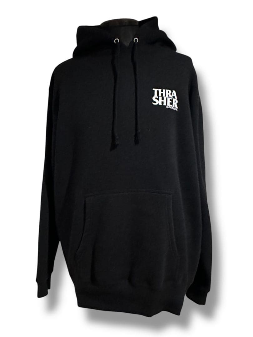 美品　THRASHER x PUSHEAD パーカー　ヴィンテージ　スラッシャー