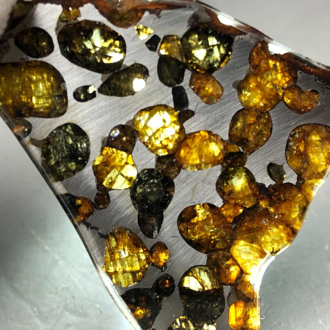 K*様 隕石 パラサイト隕石　アルタイ隕石　石鉄隕石　２点　　共箱