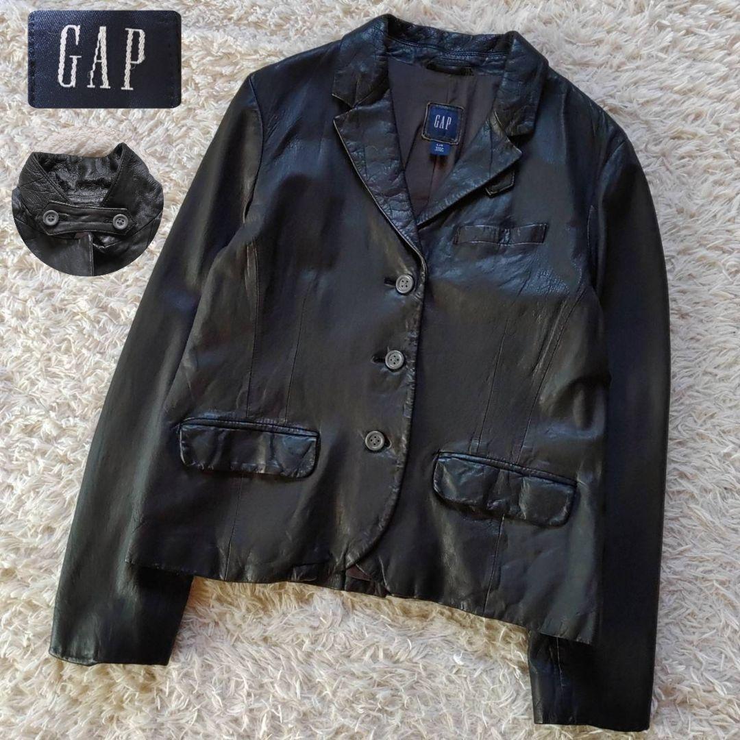 OLD GAP ギャップ 本革 羊革 レザージャケット テーラードジャケット