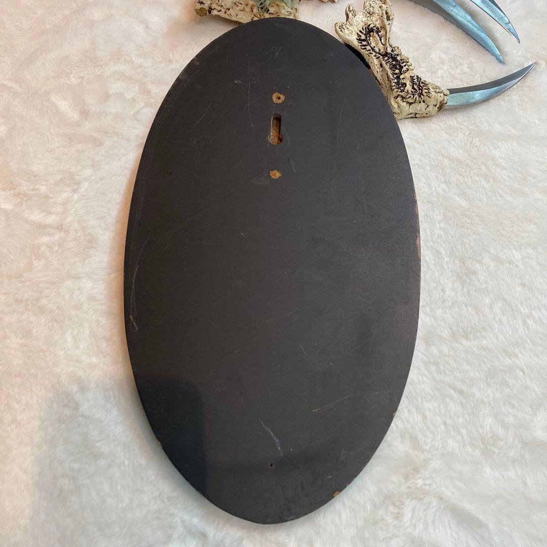 サーベルタイガー頭骨 ナイフ カランビット風 スカル オブジェ