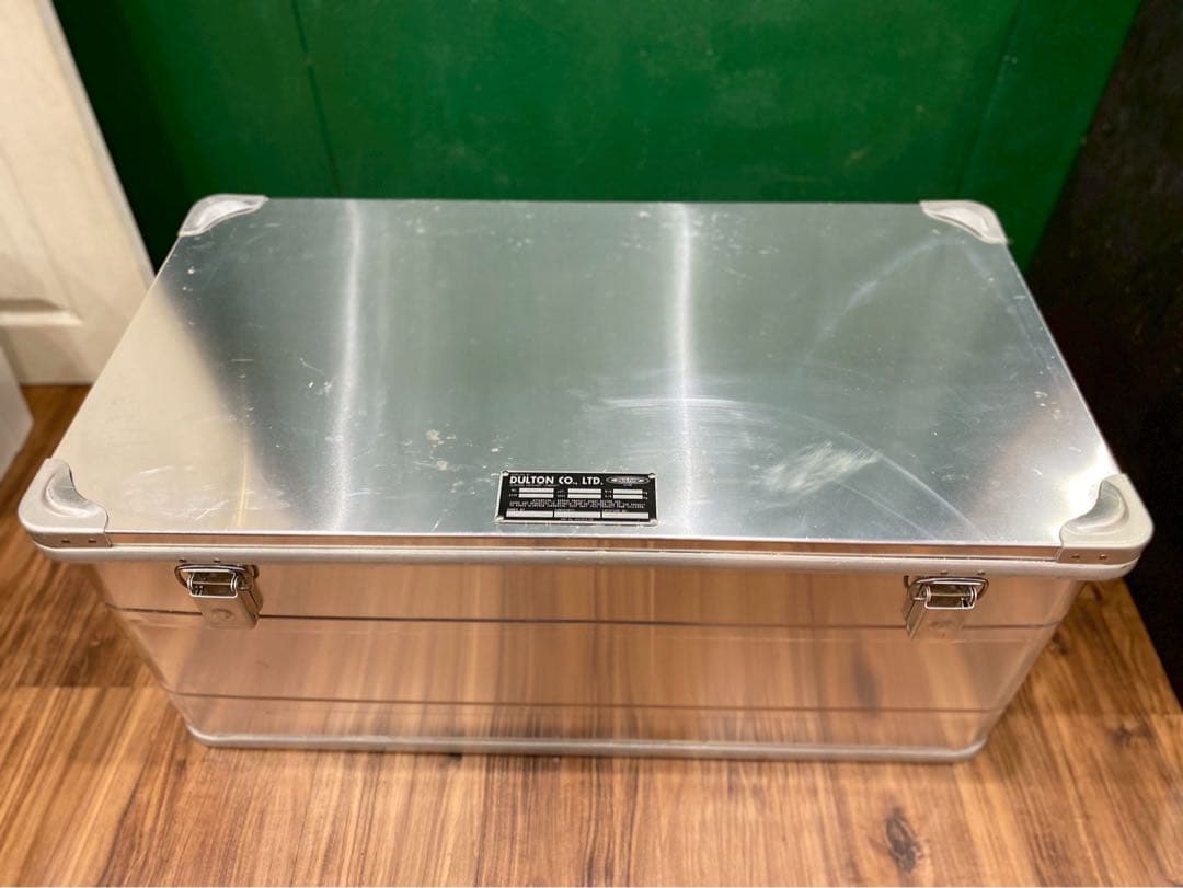 希少 廃盤品 Dulton ダルトン アルミコンテナ Ｌサイズ 旧型コンボイ