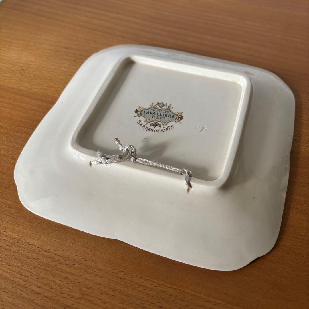 サルグミンヌ ラヴァリエール 平皿 フランスアンティークLavalliere