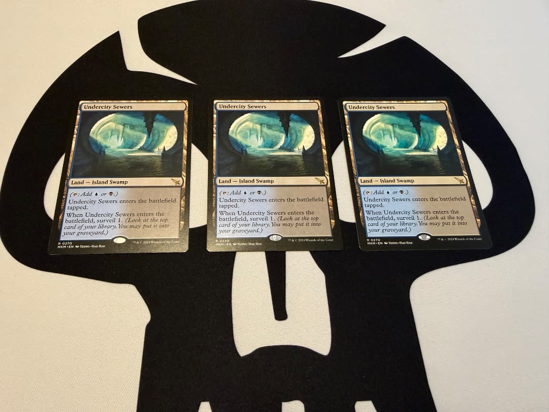 地底街の下水道　３枚　英語　MTG