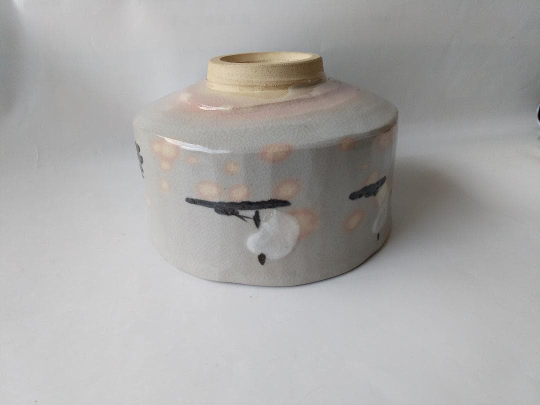 希少 川合玉堂 絵付 箱書 銘『白帆』京焼名工 清水六兵衛 作陶 茶碗 未使用品