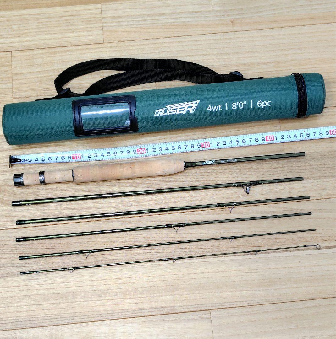 フライロッド　8ft　#4　6ps　パックロッド