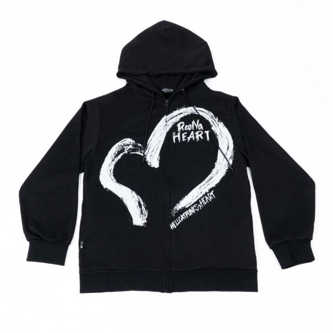 ReoNa HEART フルジップパーカー 黒