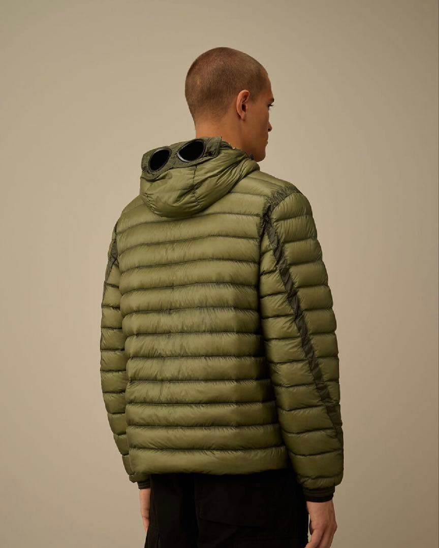 D.D. SHELL GOGGLE DOWN JACKET L グリーン