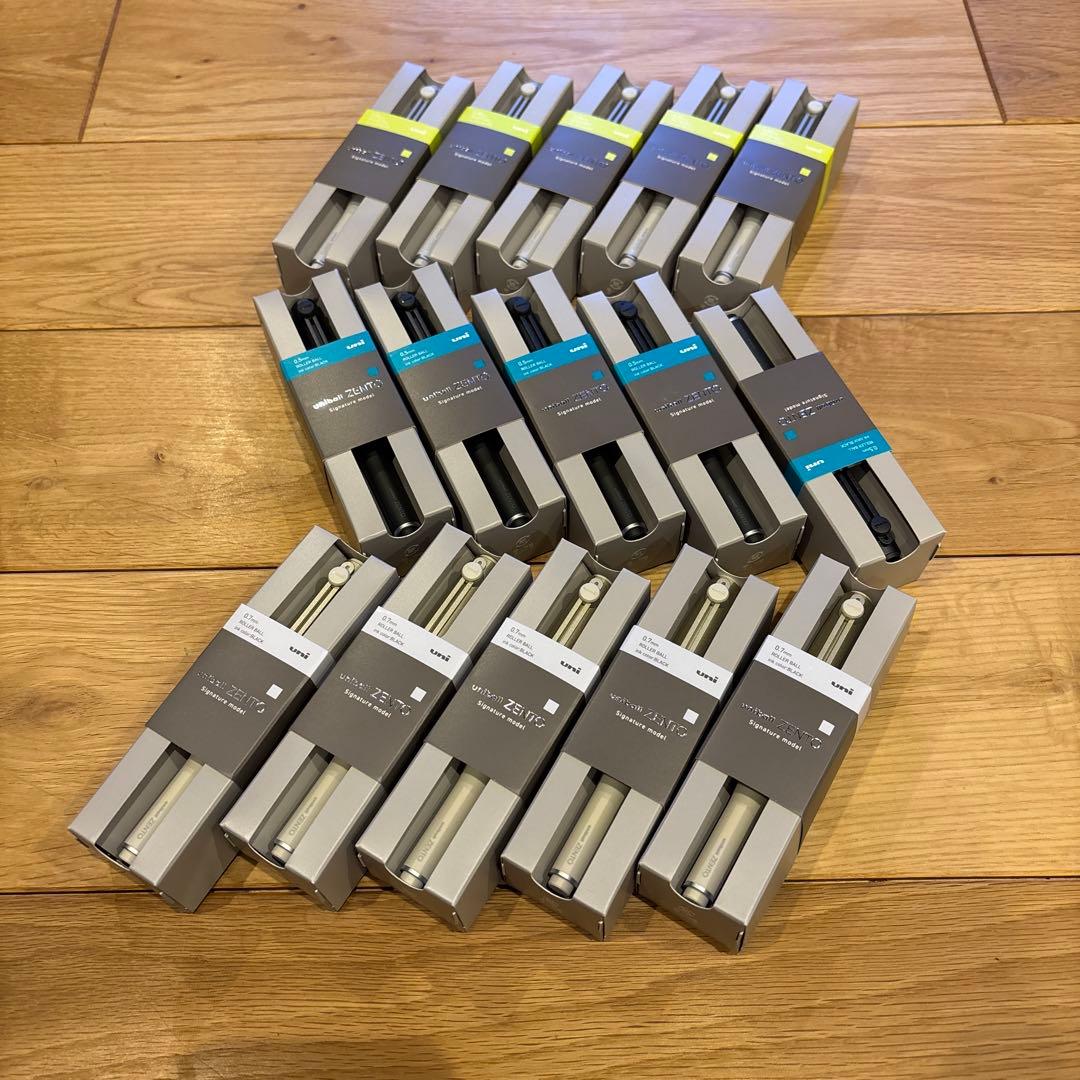 新品 15本セット uniball ZENTO Signature model