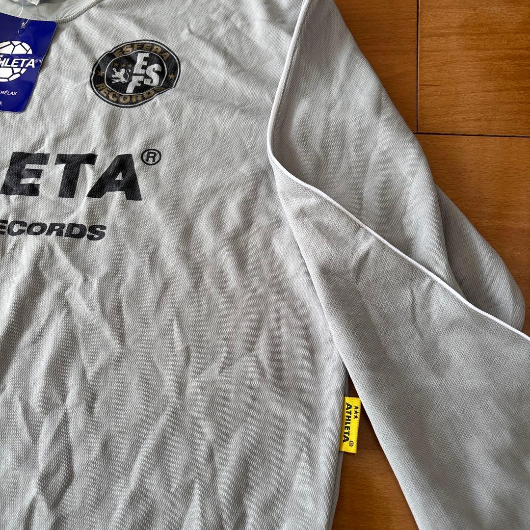 新品限定コラボ！アスレタ×シスコレコード長袖プラックティスシャツL/別注グレー