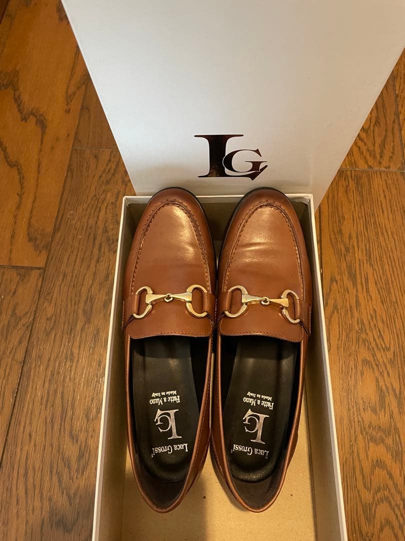 Luca Grossi ブラウンローファー