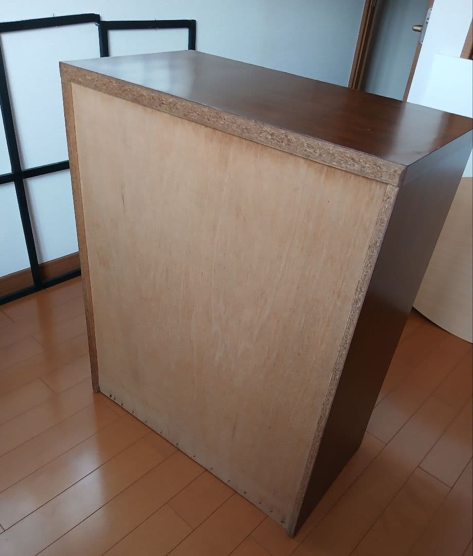 木製ダークブラウンチェスト 引き出し7つ