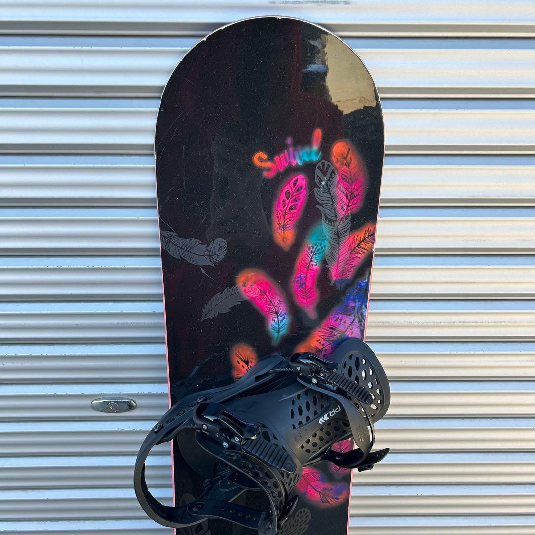 swivel silk 146 スノーボード　flux pr ビンディングセット