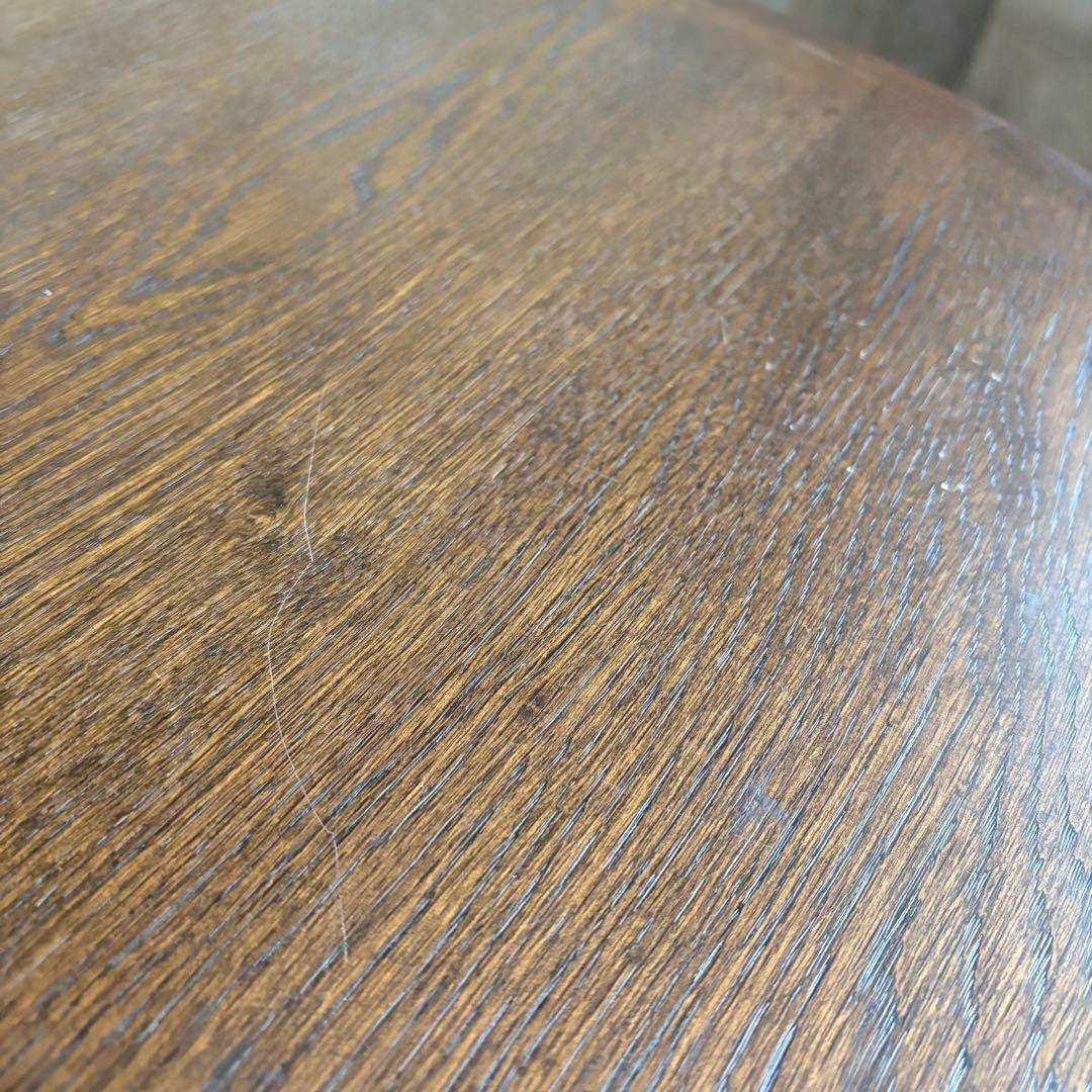 オーク材　ラウンドコーヒーテーブル