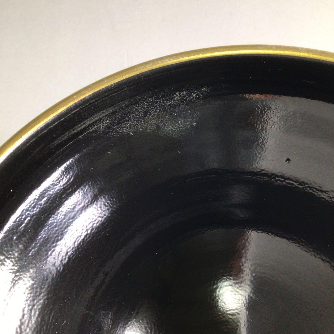 Ｒ３５１　茶碗　十客　『橋本永豊造』『色変わり青海波文』『数茶碗』　共箱茶道具