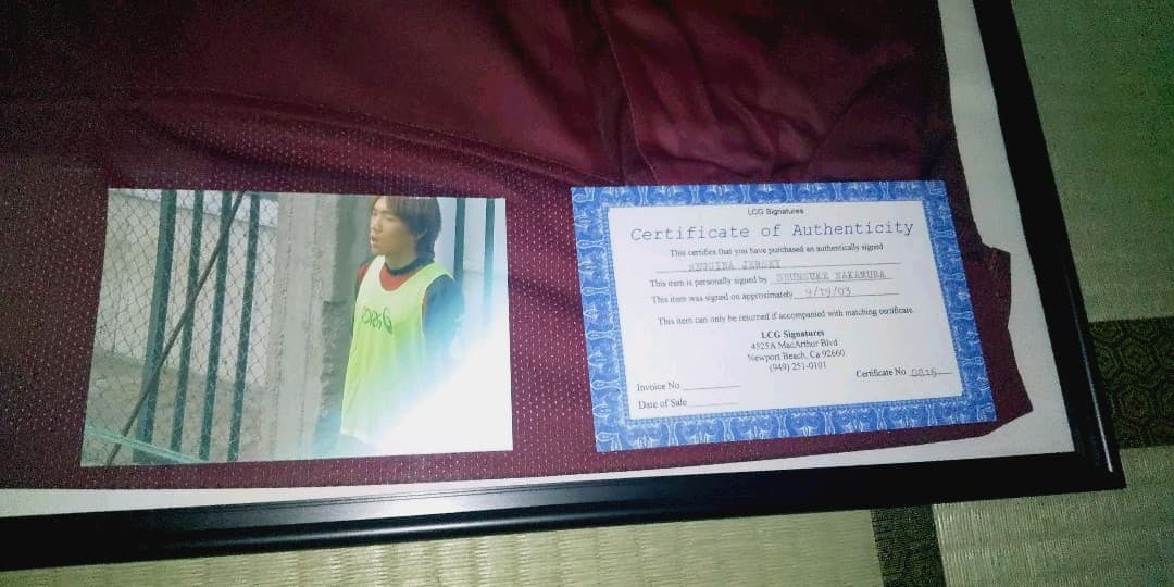 中村俊輔さんサイン入り　レッジーナユニホーム