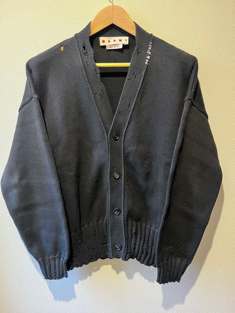 MARNI 25FW 定番コットンダメージニット