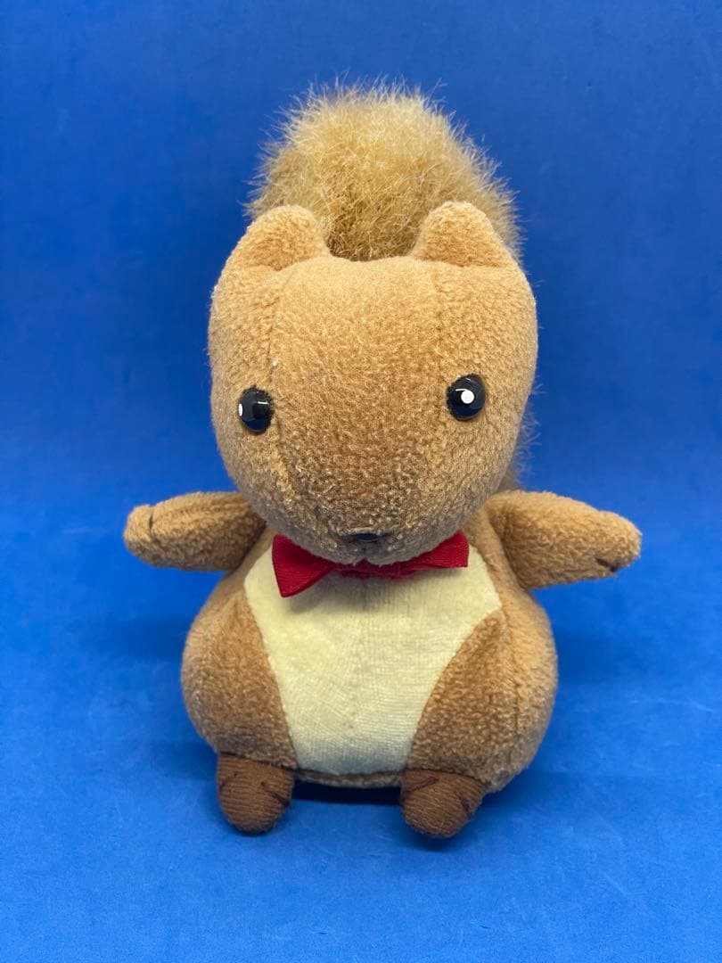こどものおもちゃ りぼん リス まろちゃん ぬいぐるみ  小花美穂