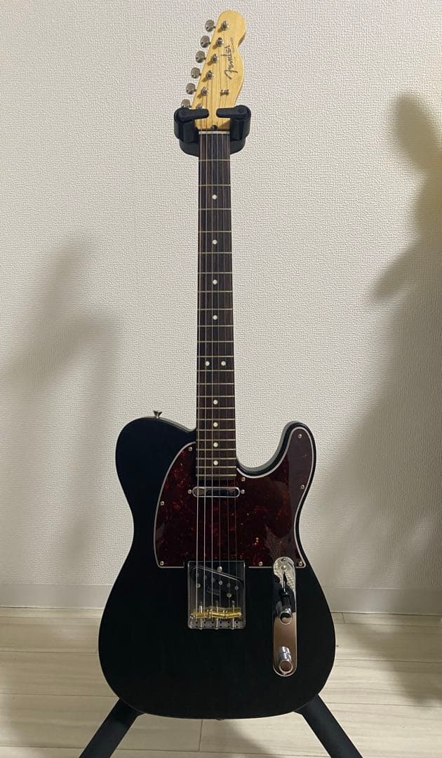 ギター fender MIJ telecaster raw ash black