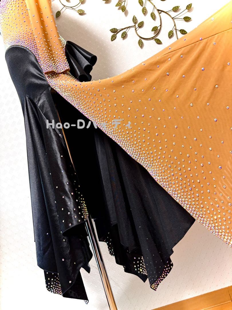 新品★ドレス★ルンバ★タンゴ★スムース★社交ダンス★競技会★パーティー★光沢