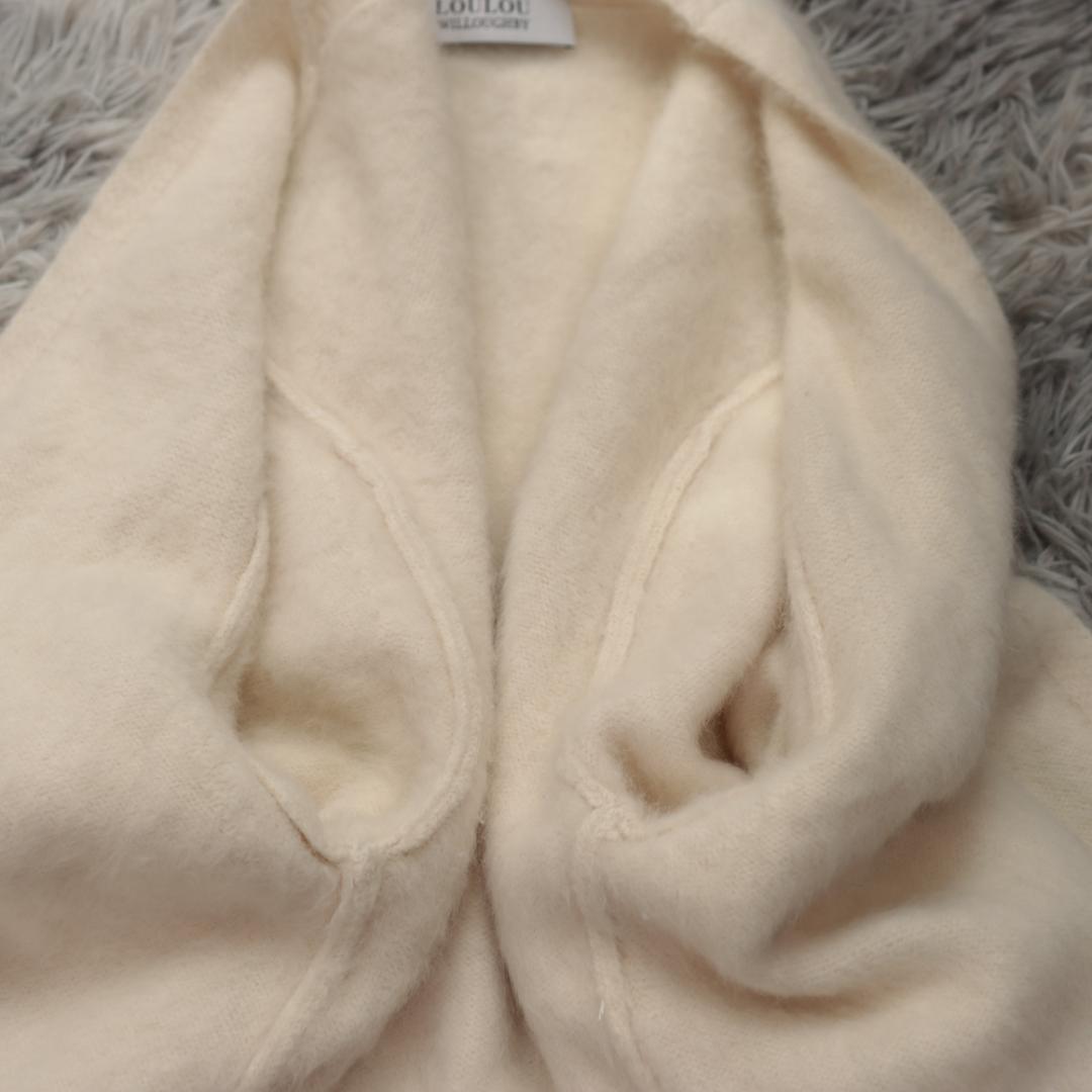 ✨ルルウィルビー✨22AW ベルテッド シャギー ウールカシミヤローブ