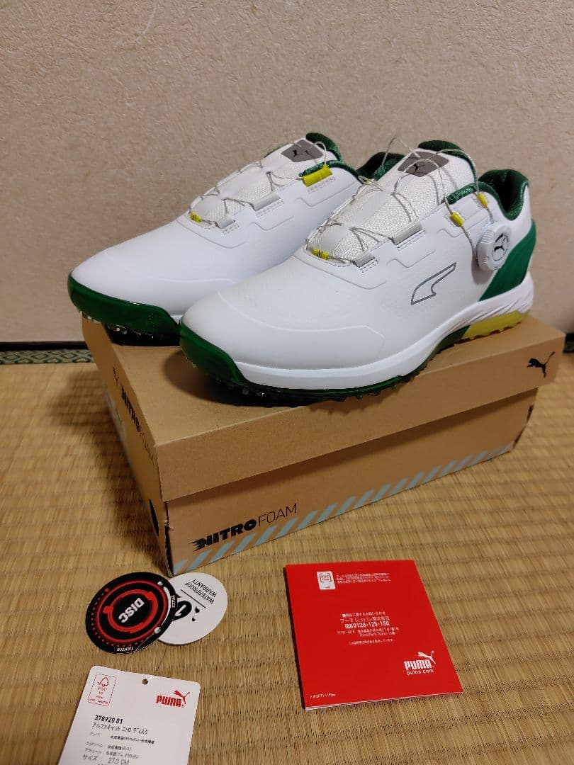 【新品/未使用】プーマゴルフ ゴルフシューズ スパイクレス 27.0㌢
