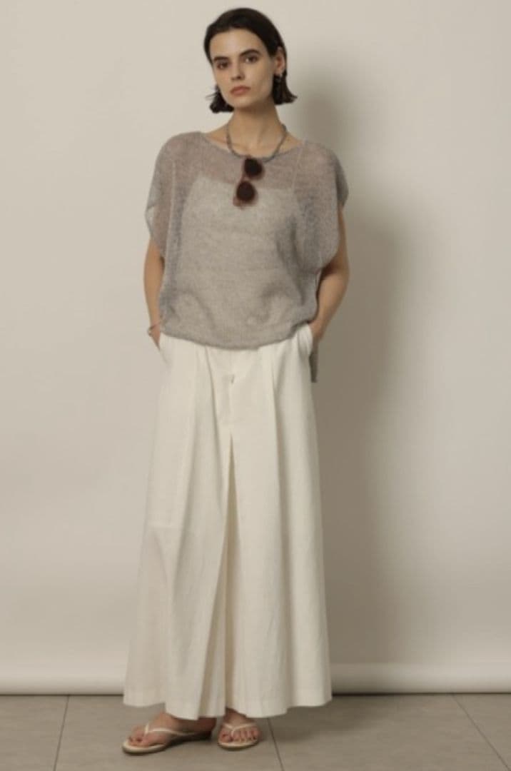 新品タグ付き 24AW CADUNE タックガウチョパンツ 38