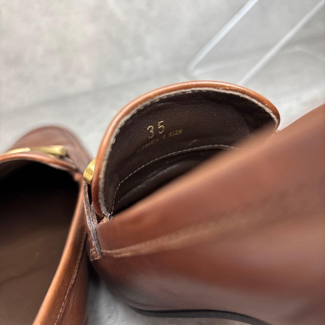 人気定番品！TOD’S トッズ ケイト レザー ローファー メタルチェーン