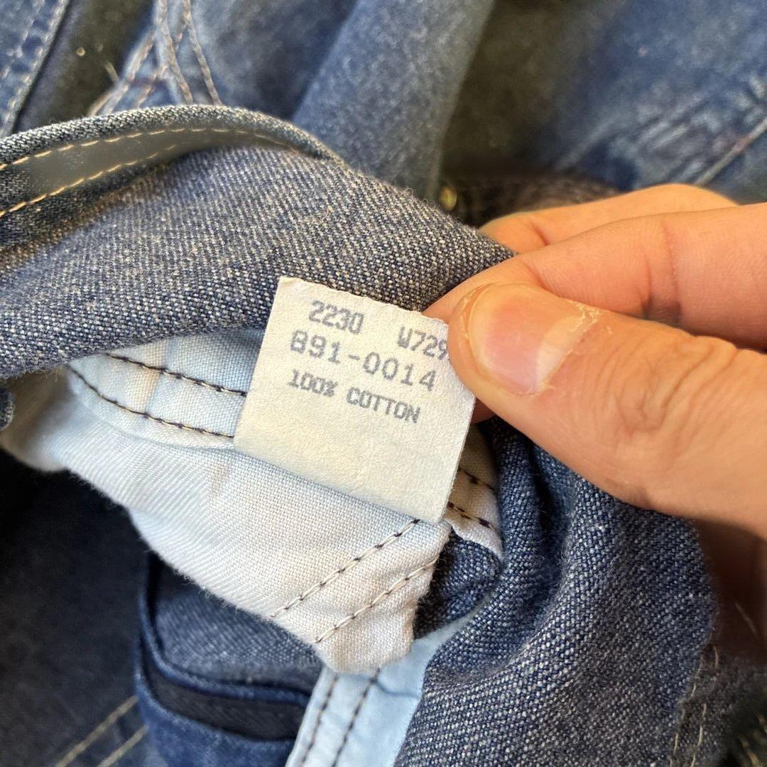 オーバーオール　オシュコシュ　アメリカ製USA70s インディゴブルーデニム古着