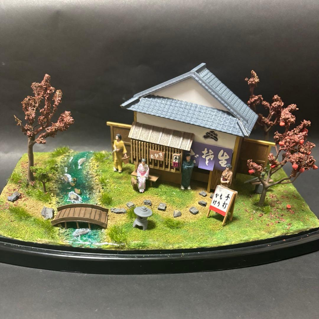 ウミさん専用マイクロエース　風物詩　そば屋　完成品　ジオラマ