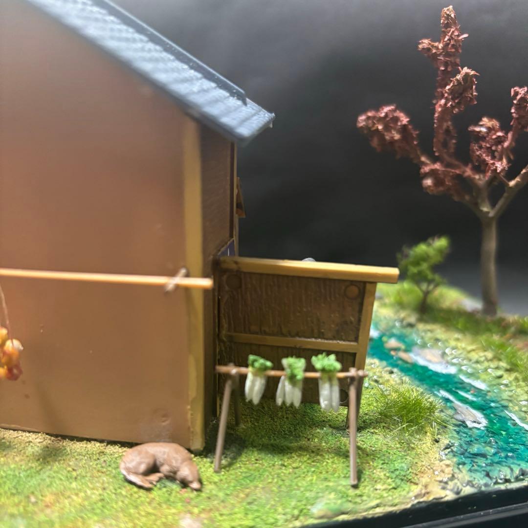 ウミさん専用マイクロエース　風物詩　そば屋　完成品　ジオラマ