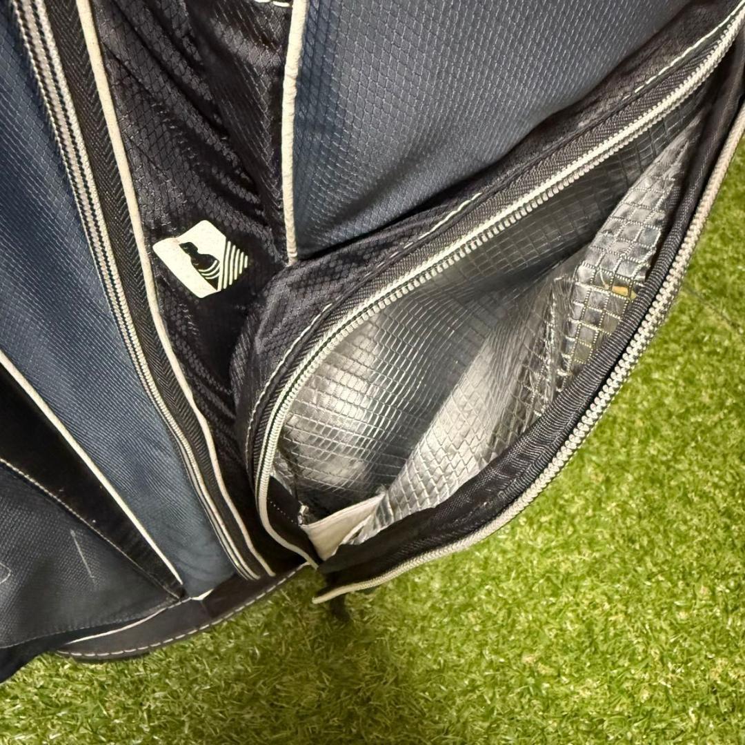 レア！ Taylormade キャディバッグ 14分割 軽量 多機能 ネイビー